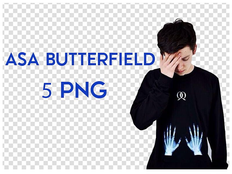 Asa Butterfield transparent background PNG clipart