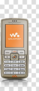 brown Sony Ericsson Walkman candybar phone transparent background PNG clipart