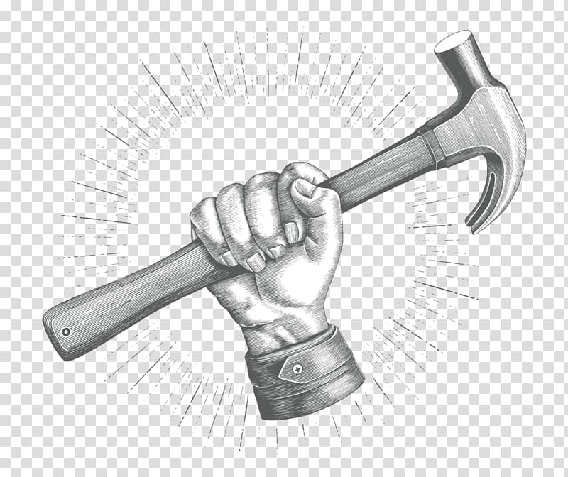 Hammer, Royaltyfree, , Drawing, Logo, Computer Icons, Stonemasons Hammer, Hand transparent background PNG clipart