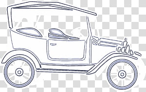 land vehicle vehicle car vintage car drawing, Line Art, Antique Car, Coloring Book, Classic Car transparent background PNG clipart thumbnail