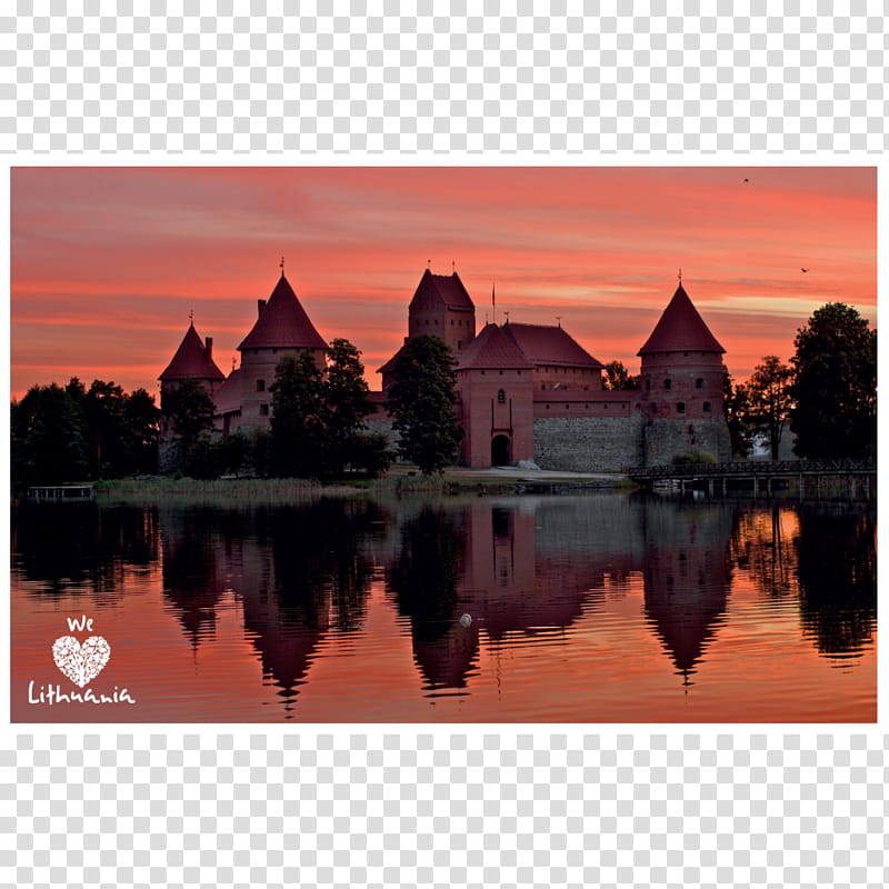 Castle, We Love Lithuania, Museum, Vilnius, Trakai, Reflection, Sky, Sunrise transparent background PNG clipart