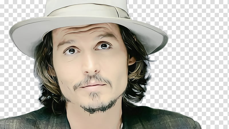 Cowboy Hat, Watercolor, Paint, Wet Ink, Johnny Depp, Black Mass, Actor, United States transparent background PNG clipart