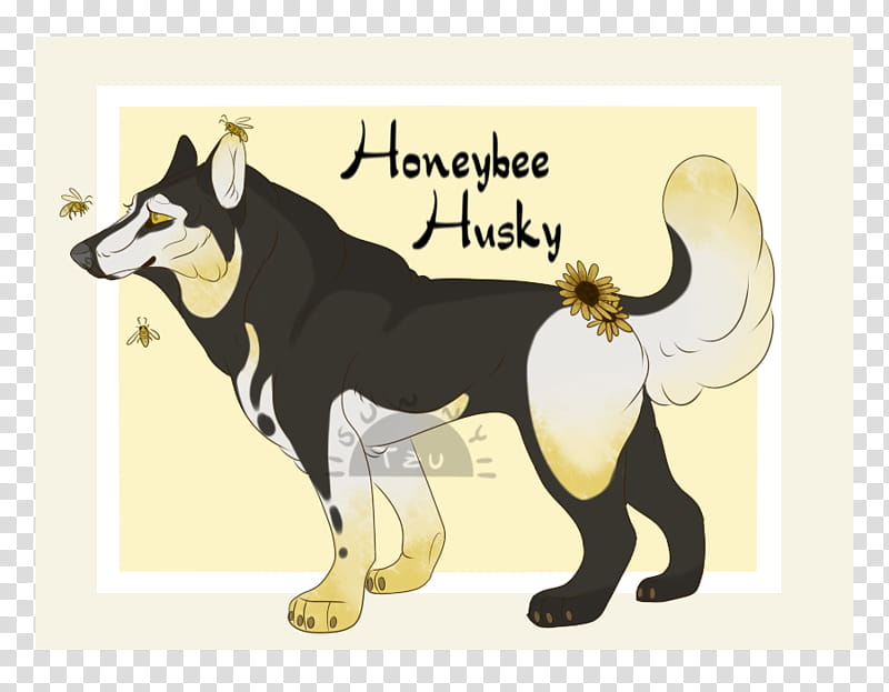 ST Honeybee Husky AUCTION OPEN, honeybee husky illustration transparent background PNG clipart