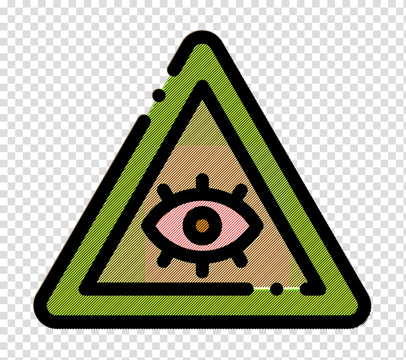 Eye icon Triangle icon Esoteric icon, Sign, Signage, Traffic Sign, Symbol transparent background PNG clipart