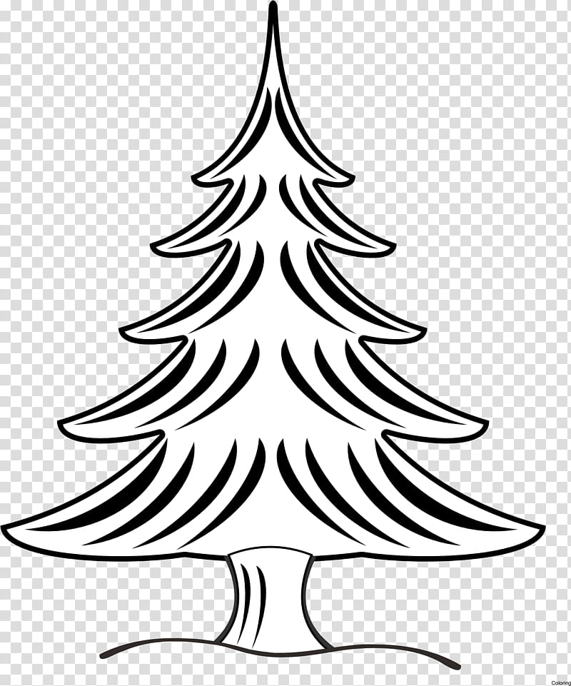 Christmas Tree Line Drawing, Christmas Day, Coloring Book, Holiday, Christmas ings, Santa Claus, Line Art, Christmas And Holiday Season transparent background PNG clipart