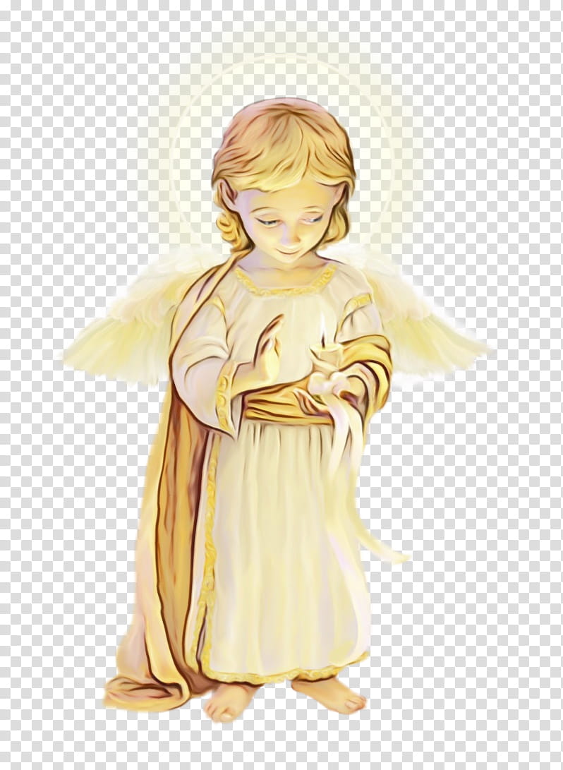 Angel, Watercolor, Paint, Wet Ink, Candle, Angel With Candle, Flameless Candle, Votive Candle transparent background PNG clipart