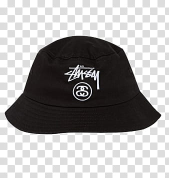 Aesthetic Grunge Black Bucket Hat Transparent Background Png