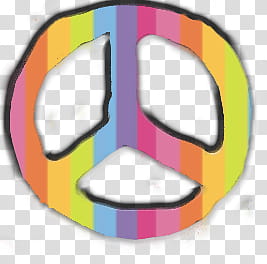 Peace and LOve s, multicolored peace logo transparent background PNG clipart