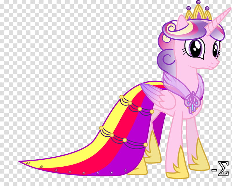 Princess Cadance&#;s Gala Dress, pink unicorn with stripe cape illustration transparent background PNG clipart