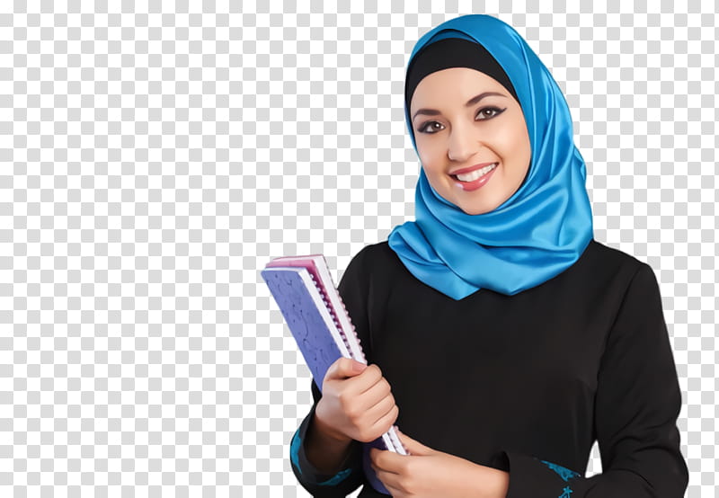 Islamic Woman, Student, Muslim, Islamic Fashion, Women In Islam, Blue, Electric Blue, Arm transparent background PNG clipart