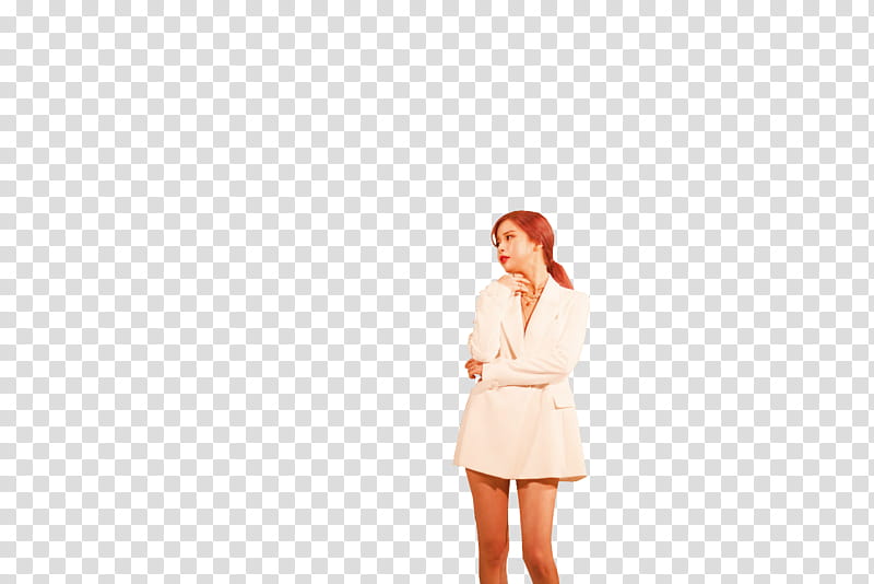 Solar MAMAMOO PAINT ME, woman standing wearing long-sleeved minidress transparent background PNG clipart