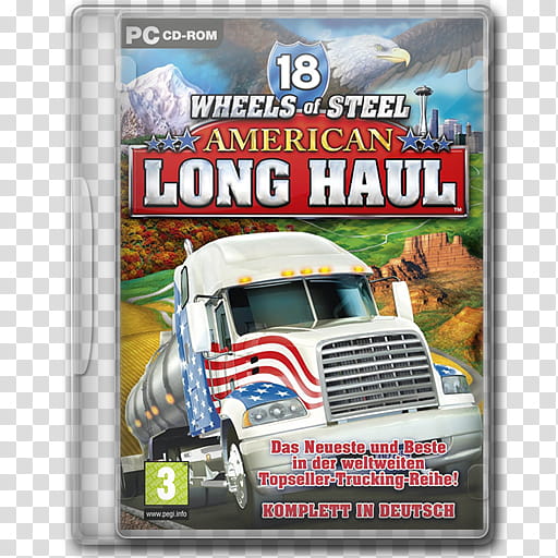 Game Icons ,  Wheels of Steel American Long Haul transparent background PNG clipart