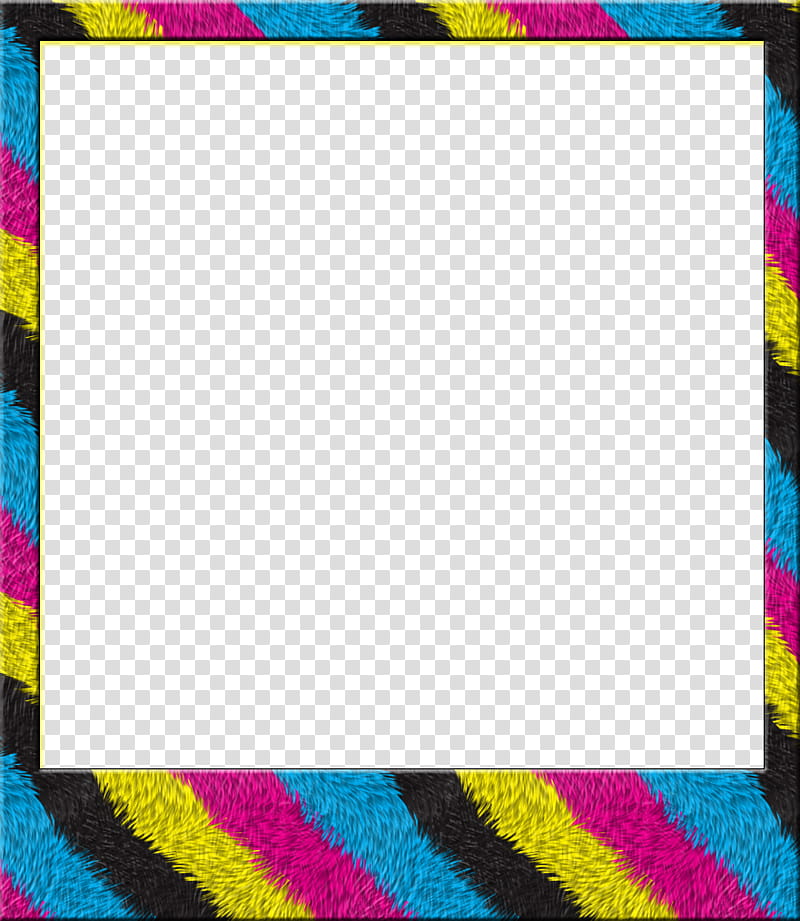 square multicolored striped border transparent background PNG clipart