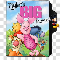 Piglet Big Movie Folder Icon transparent background PNG clipart