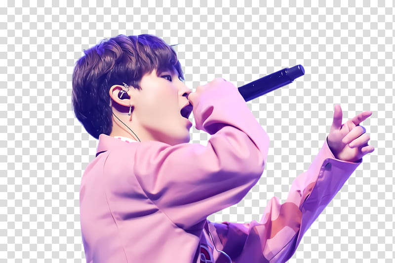 Bts, Kim Nam Jun, Boy, Music, Fashion, Microphone, Purple, Singer transparent background PNG clipart