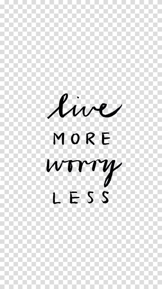 RESOURCES EngKortext, live more worry less text transparent background PNG clipart
