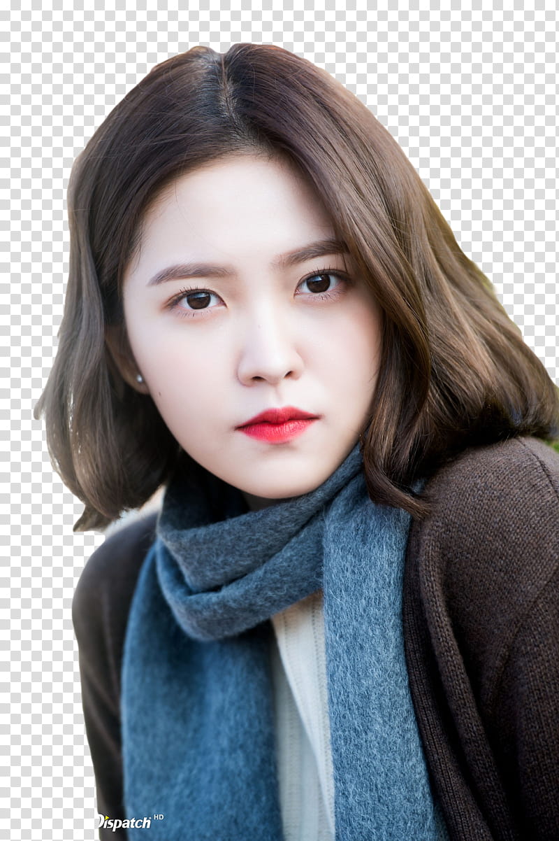 YERI RED VELVET, woman wearing blue scarf transparent background PNG clipart