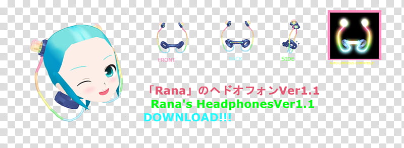 Parts DL Rana Headphones Earrings, blue and brown illustration transparent background PNG clipart