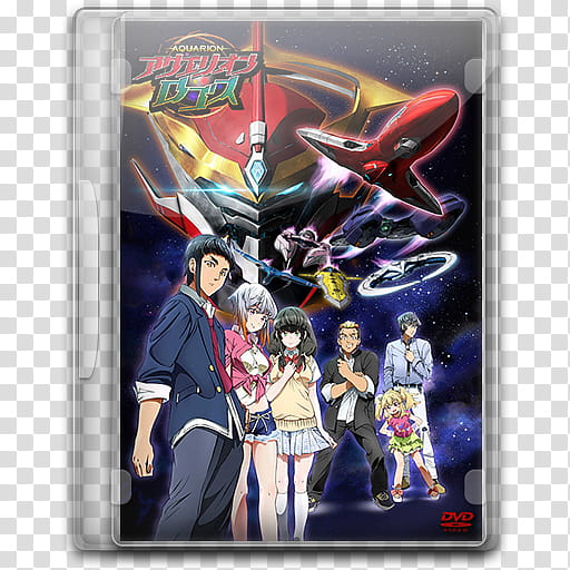 Summer  Anime TV DVD Style Icon , Aquarion Logos, Gundam Aquarion DVD case transparent background PNG clipart