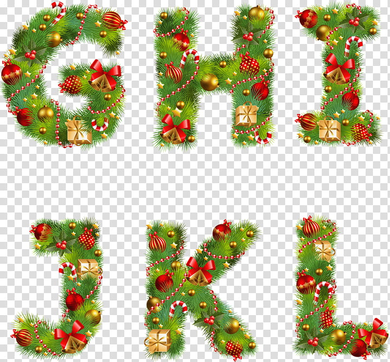 Christmas Tree, Christmas Day, Alphabet, Christmas Ornament, Letter, Christmas Decoration, Grass, Christmas transparent background PNG clipart