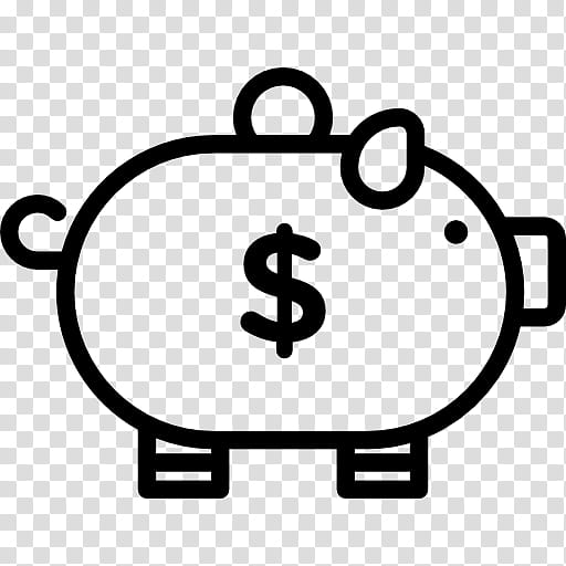 Piggy Bank, Saving, Finance, Money, FUNDING, Business, Financial Literacy, Line Art transparent background PNG clipart