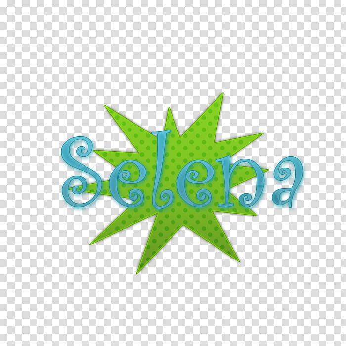 Texto Selena Verde transparent background PNG clipart