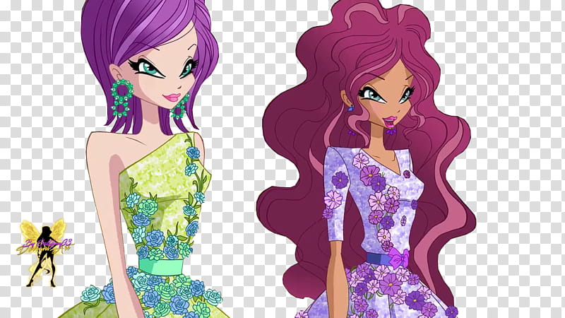 World of Winx Tecna and Aisha transparent background PNG clipart