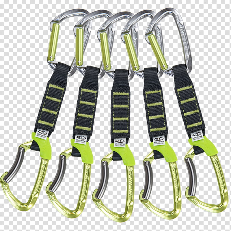 Quickdraw Quickdraw, Climbing Technology, Carabiner, Mountaineering, Sport Climbing, Sling, Rockclimbing Equipment, Dyneema transparent background PNG clipart