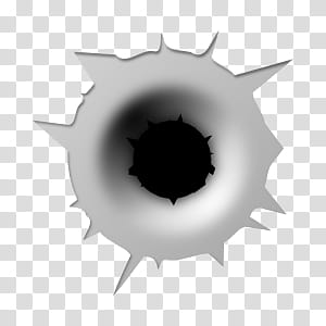 Bullet Hole GIMP Brushes, round gray and black illustration transparent background PNG clipart