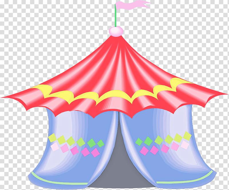 Party hat, Pink, Circus, Performance, Tent, Amusement Ride transparent background PNG clipart