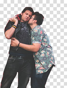 man kissing another man's cheek transparent background PNG clipart