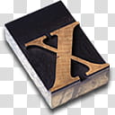 The Attic vol  Win, black covered book with letter-X icon transparent background PNG clipart
