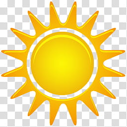 Beautiful Weather Icon Set, Sunny transparent background PNG clipart