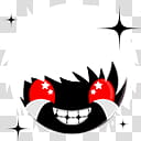 Mega, black and white cry emoji transparent background PNG clipart