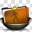 Sphere   , brown folder and walk road signage icon transparent background PNG clipart