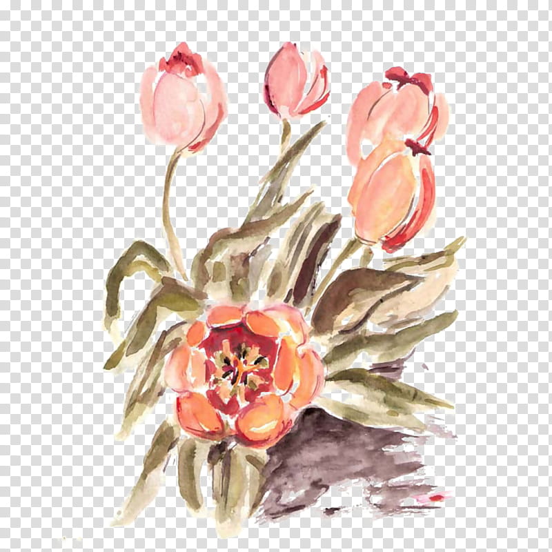 Flower Art Watercolor, Tulip, Gouache, Floral Design, Painting, Petal, Watercolor Painting, Floristry transparent background PNG clipart
