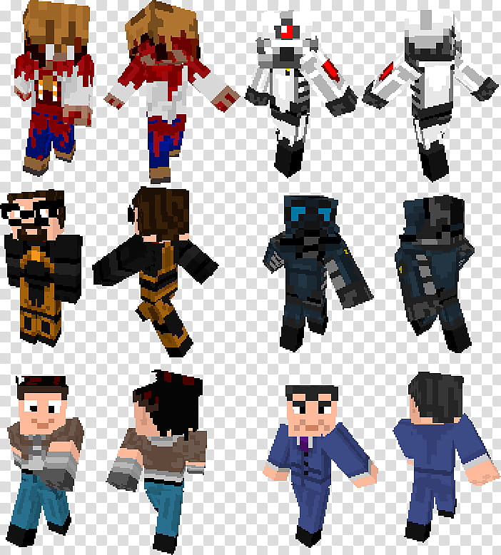 Minecraft Skins For Paper Craft - Free Transparent PNG Clipart Images  Download