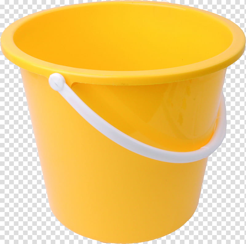 yellow plastic pail transparent background PNG clipart