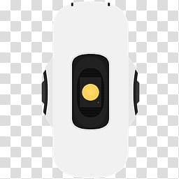 Aperture Laboratories Icon Set, GLaDOS, white and black security camera transparent background PNG clipart