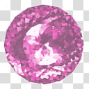 Shining Diamond Top View ICONS, Pink_x, pink gemstone illustration transparent background PNG clipart