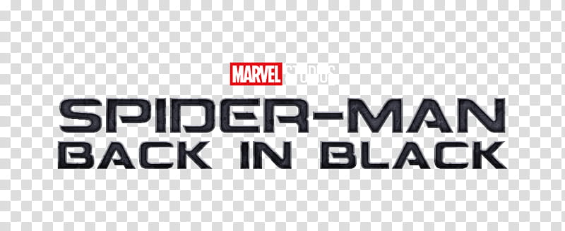 Spider Man Back in Black Movie Logo v transparent background PNG clipart