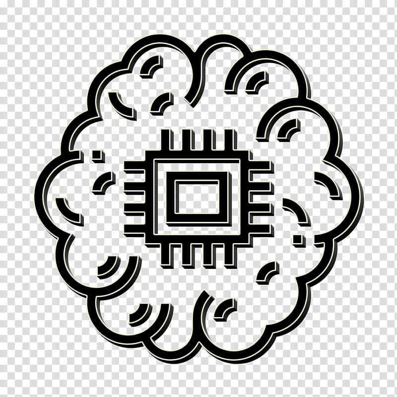 AI icon Artificial Intelligence icon Brain icon, Text, Logo, Circle, Emblem, Symbol transparent background PNG clipart