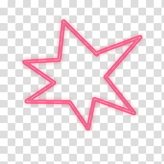 DELUCES NEON DE COLORES, pink star illustration transparent background PNG clipart