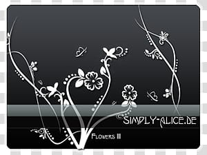 Flowers , simply alice.de text transparent background PNG clipart