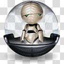 Sphere   , gray robot transparent background PNG clipart