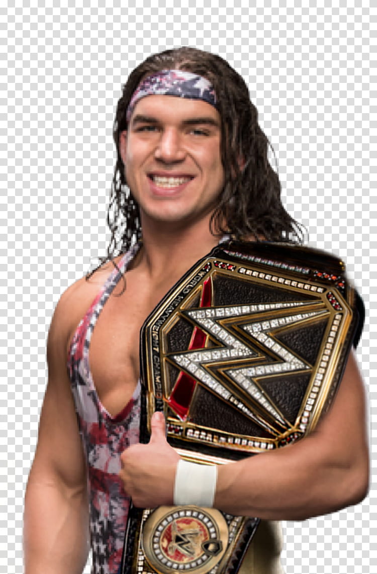 Chad Gable w WWE Championship transparent background PNG clipart