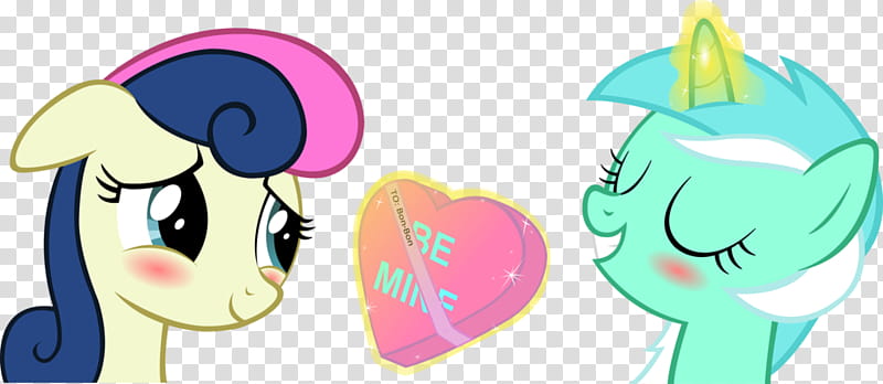 Happy Hearts and Hooves Day, Bonbon!, My Little Pony characters illustration transparent background PNG clipart