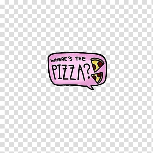 overlays , where's the pizza? text transparent background PNG clipart