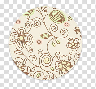 Cosas para tu marca de agua, round white and gray floral pattern transparent background PNG clipart