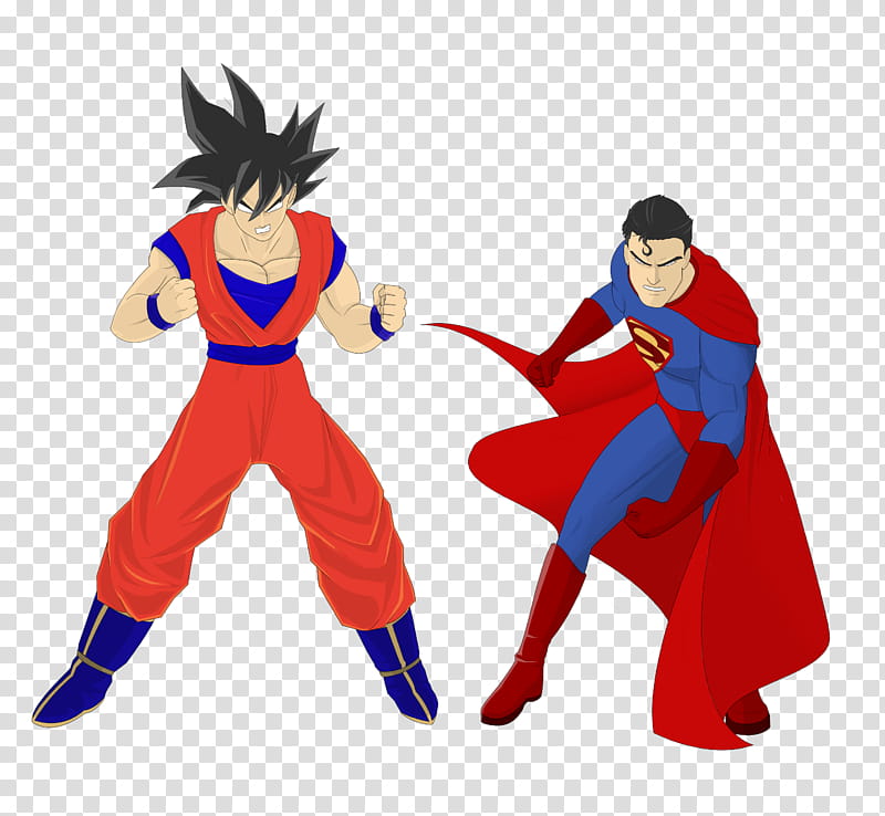 Superman and Son Goku transparent background PNG clipart